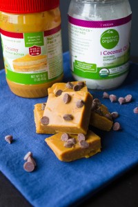 vegan healthy peanut butter fudge plantbaseddietrecipes.com2