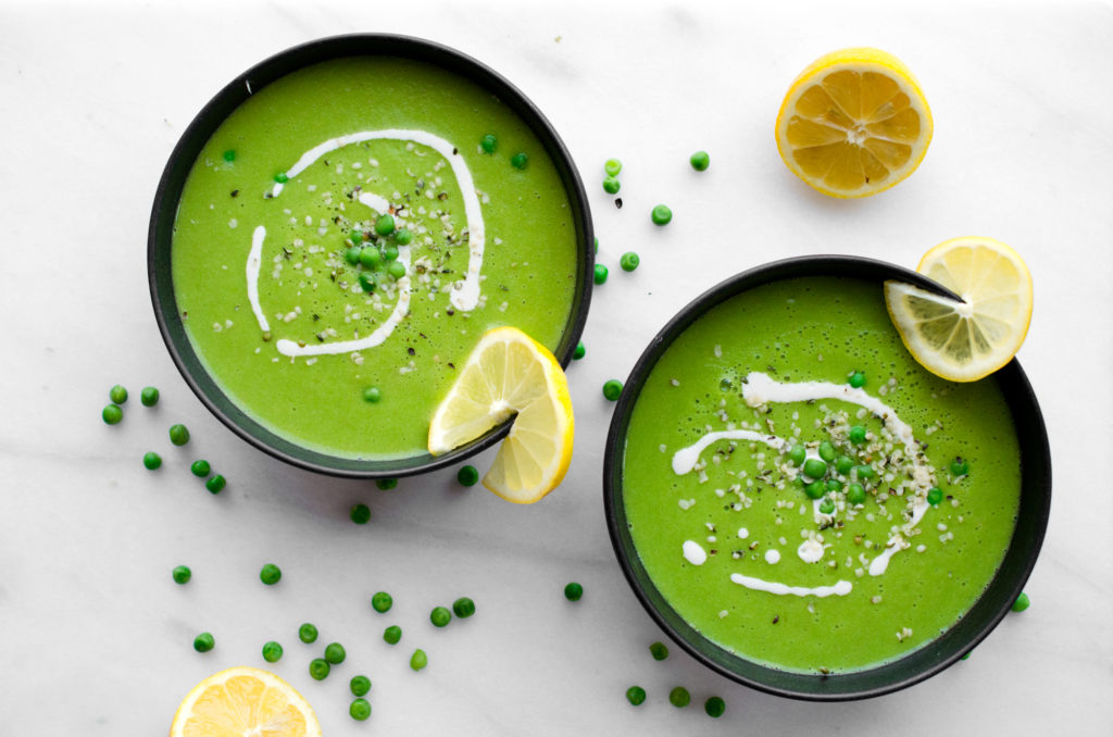 Lemony Green Pea Soup (Frozen Green Peas!) Plant Based Diet Recipes
